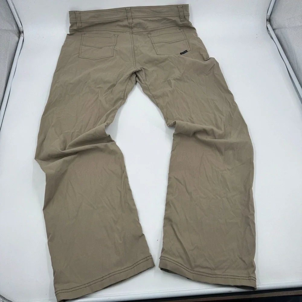 Prana Zion Slim Fit Pants Mens 38x34 Mud Khaki Stretch Hiking Outdoor Trousers